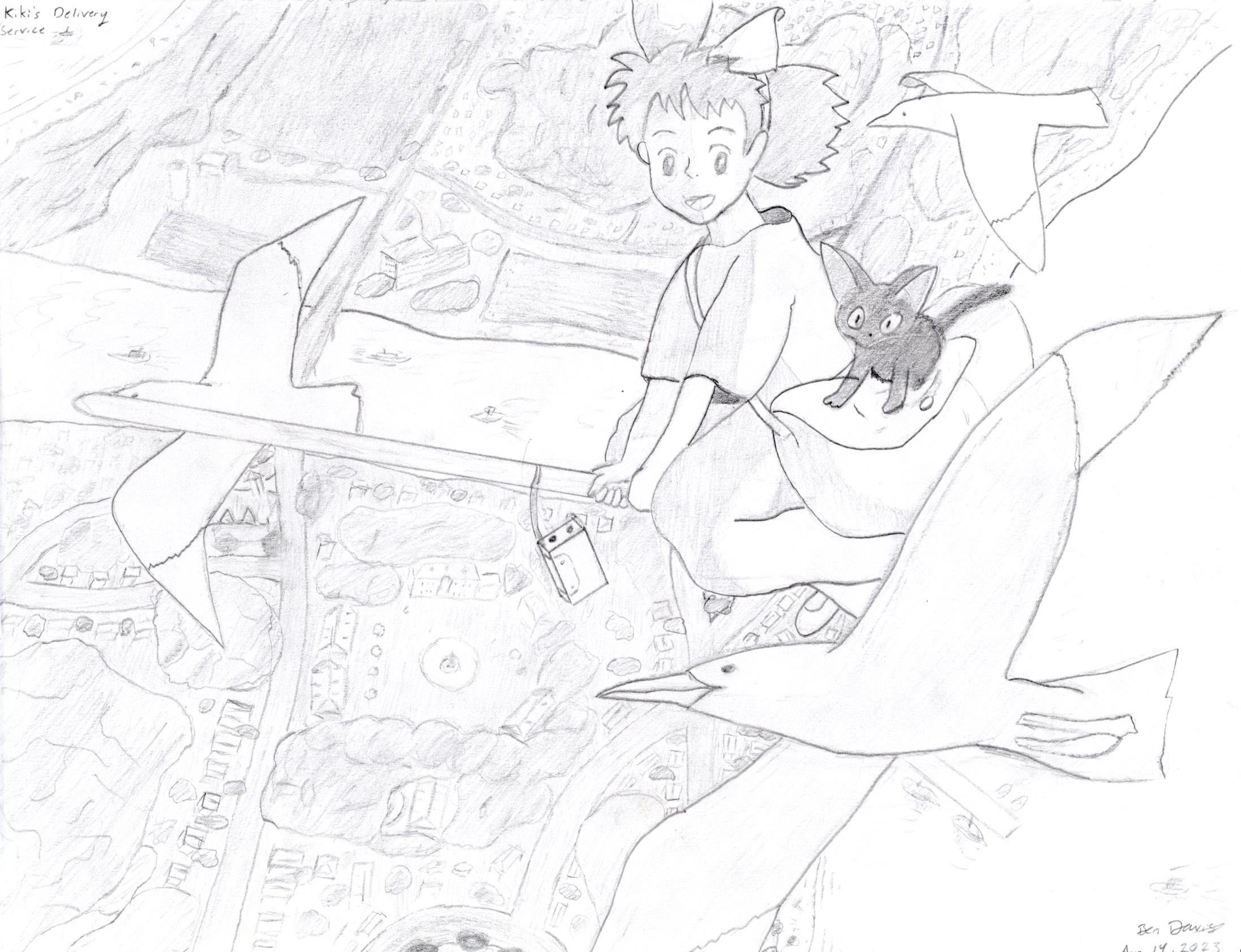Kiki's Delivery Service drawing