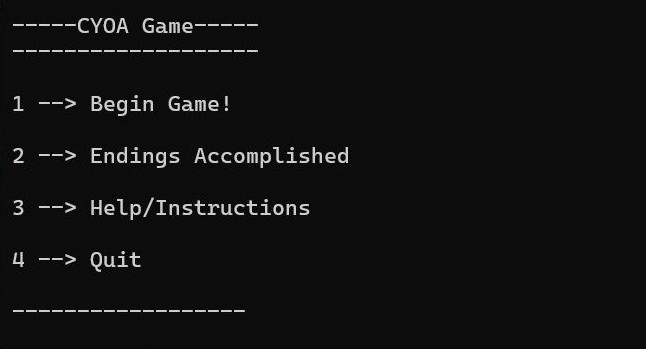 Choose Your Own Adventure preview