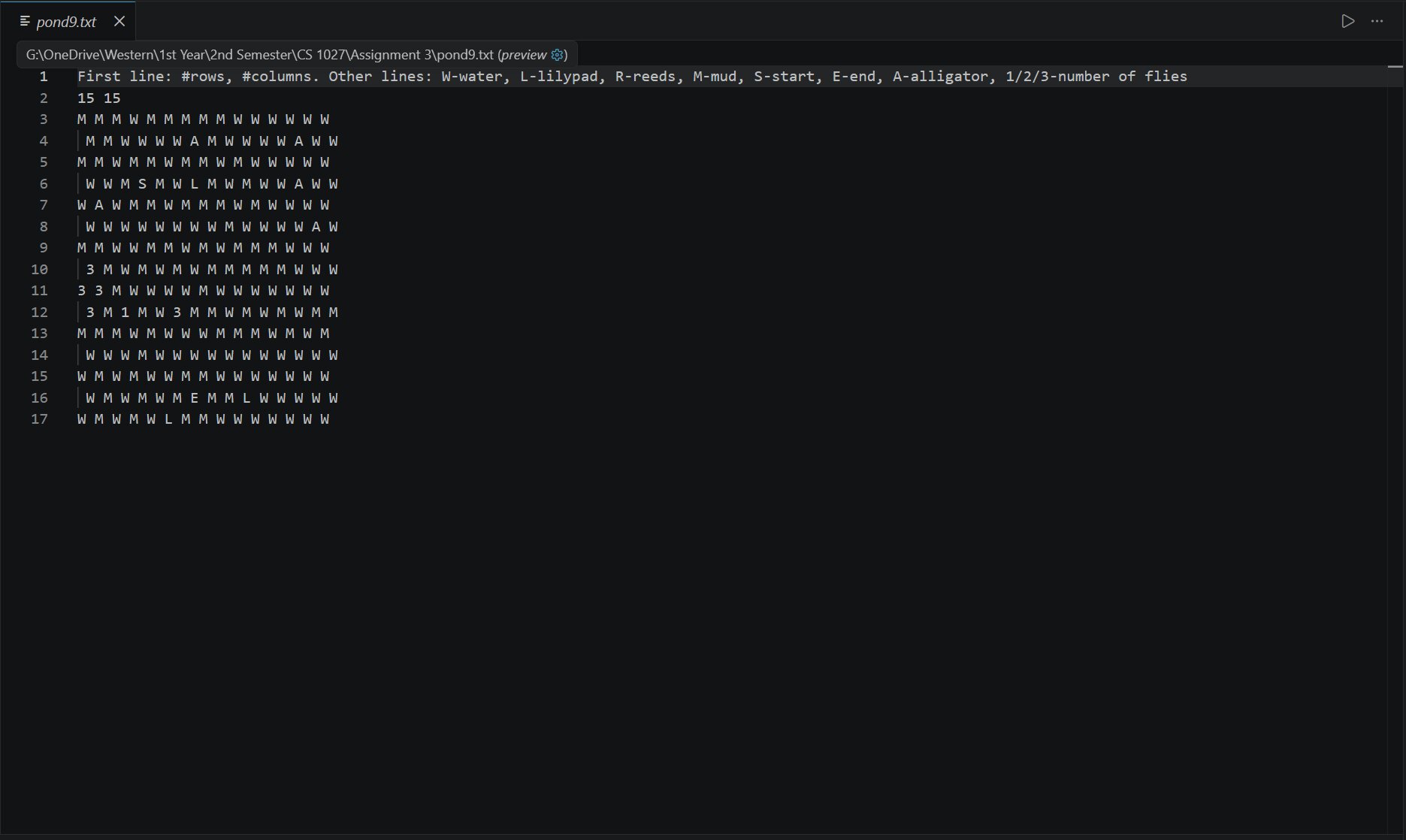 Text file defining a custom Leap Frog stage layout