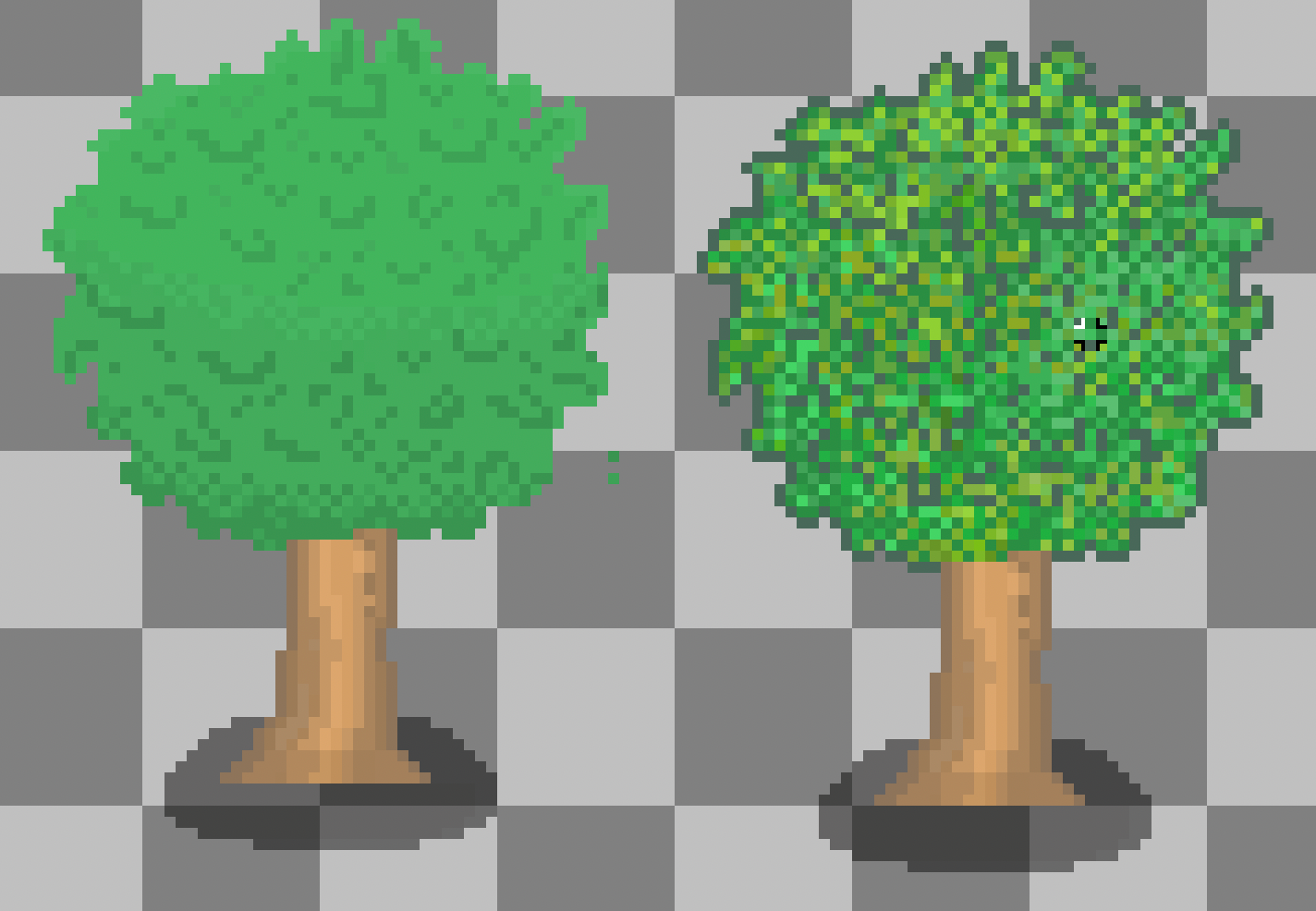 Tree design comparison