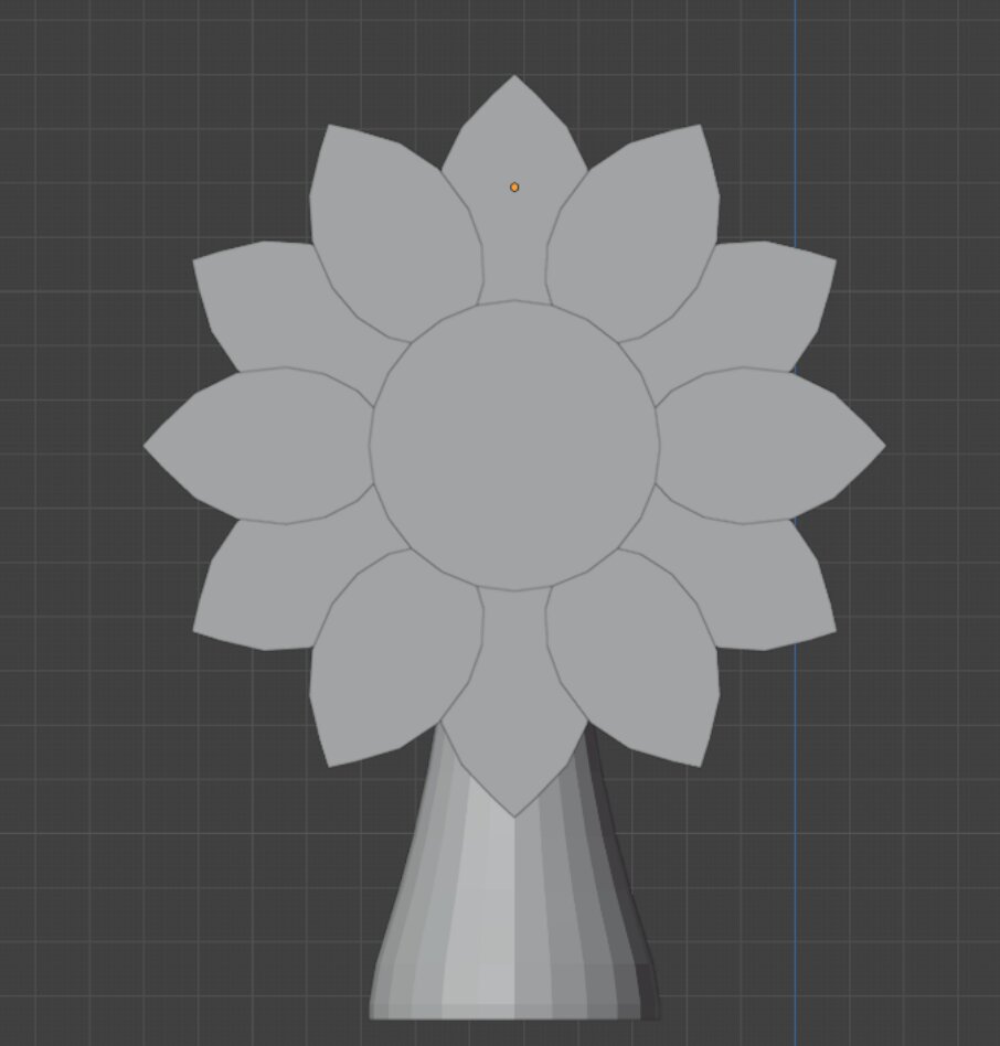 3D printed Sunflower Solar Panel model